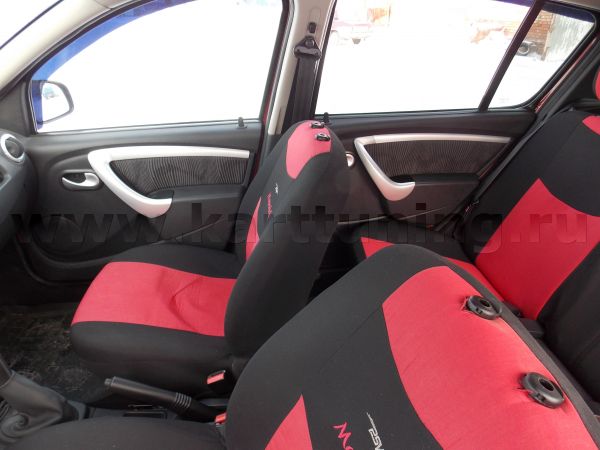 Внутрисалонные ручки задних дверей "KART RS" для Рено Сандеро комплектация "Престиж"