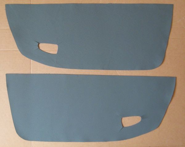 Вставки в двери из кожзаменителя (винилискожа) Hyundai Accent, набор серые перфорированные