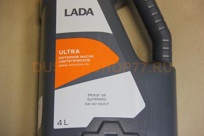 Моторное масло LADA ULTRA 5W-40 синтетика оригинал 4л.