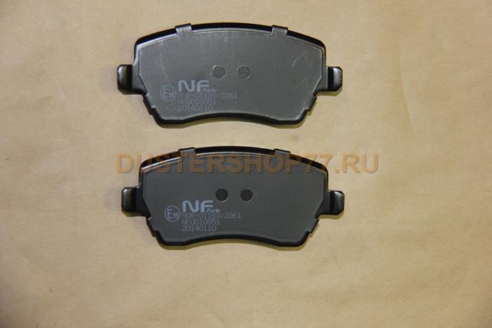 Колодки тормозные передние NF0010851 Duster 1.6, аналог 410608481R комплект